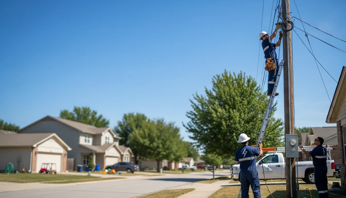 Residential electrician providing installation services in Bloomington, WI